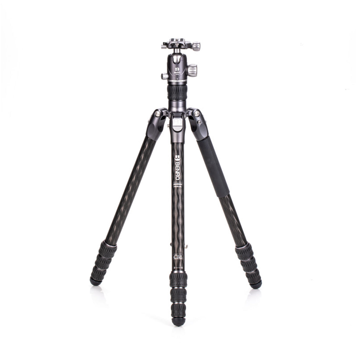Benro FRHN24CVX25 Rhino Series 2 Carbon Fiber Travel Tripod with VX25 Ball Head - Lightweight & Compact for Photography, Hiking, and Outdoor Adventures