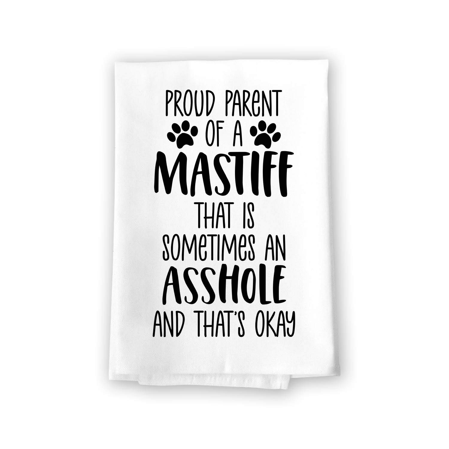 Funny Dog Towels - Absorbent Pet Kitchen Towels for Mastiff Owners