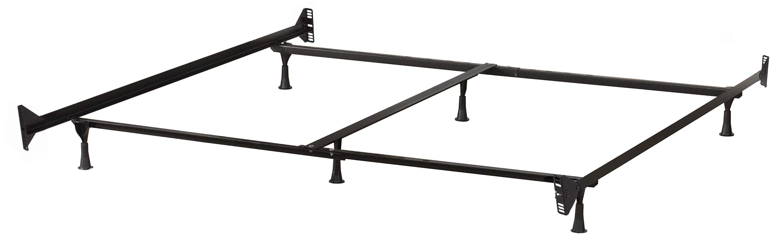 Premium Hillsdale Metal Queen/King Bed Frame - Heavy Duty Black Steel Platform Bed with Noise-Free Support | Perfect for Master Bedrooms, Guest Rooms & Modern Apartments