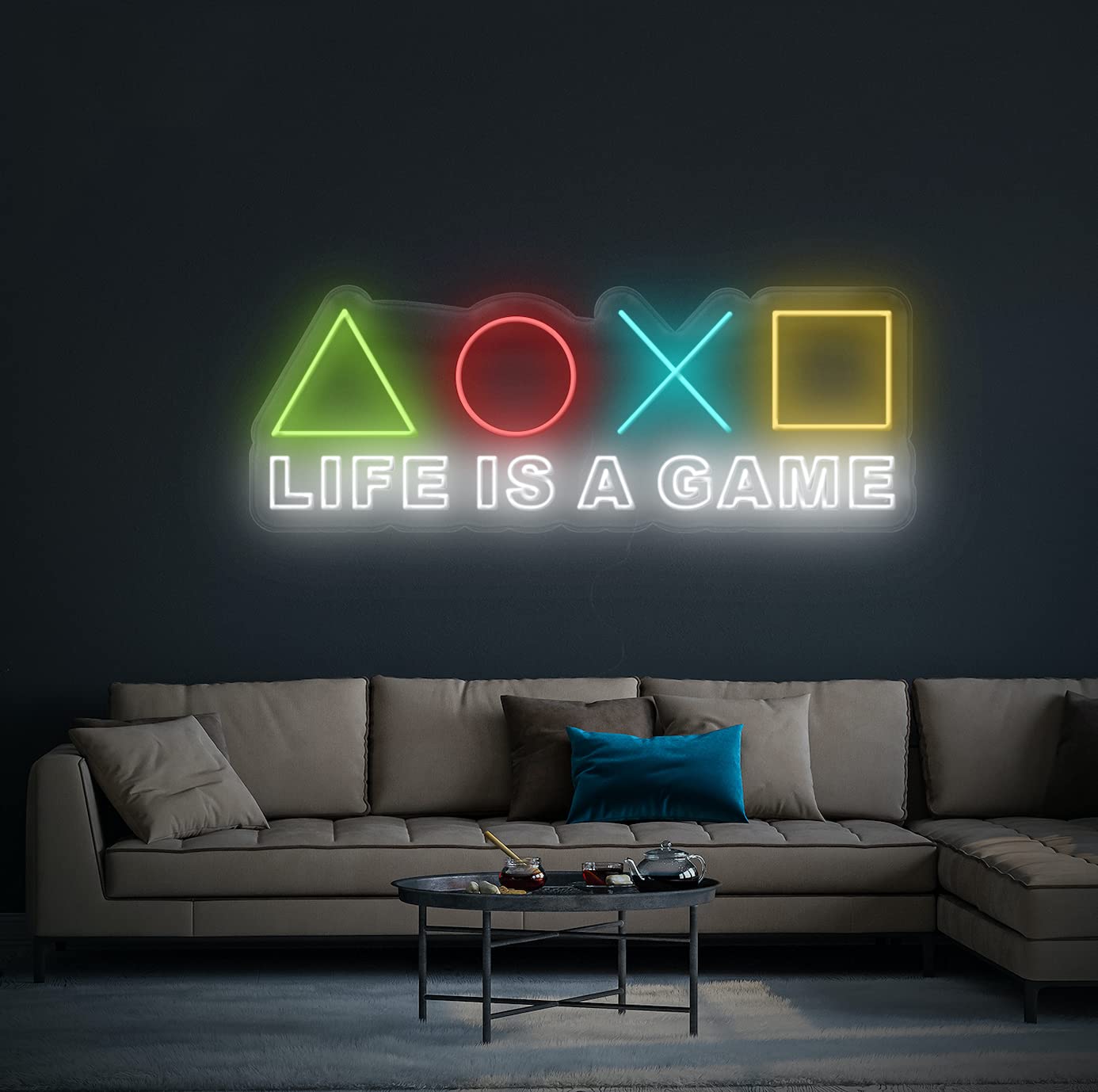 AOXO Life is A Game LED Neon Sign - 59