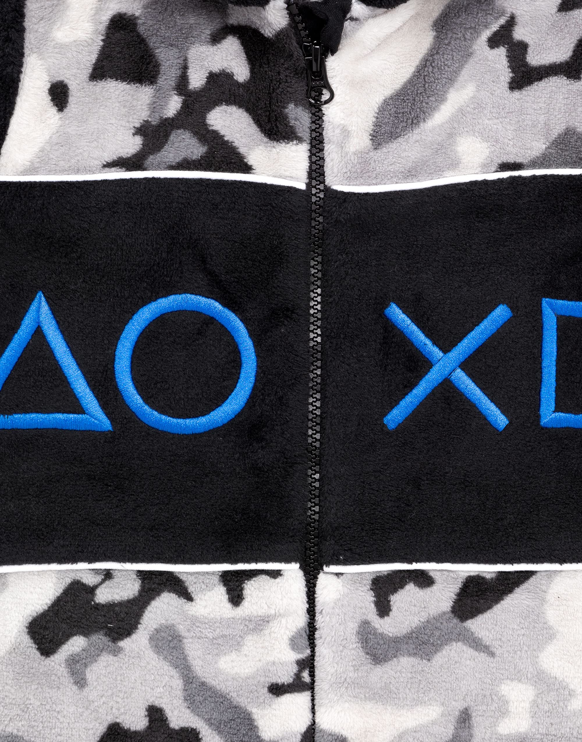 PlayStation Camo Onesie for Boys - All-in-One Gaming Pajamas with Hood | Comfortable Sleepwear for Kids & Video Game Lovers | Perfect for Sleepovers, Gaming Nights & Cosplay