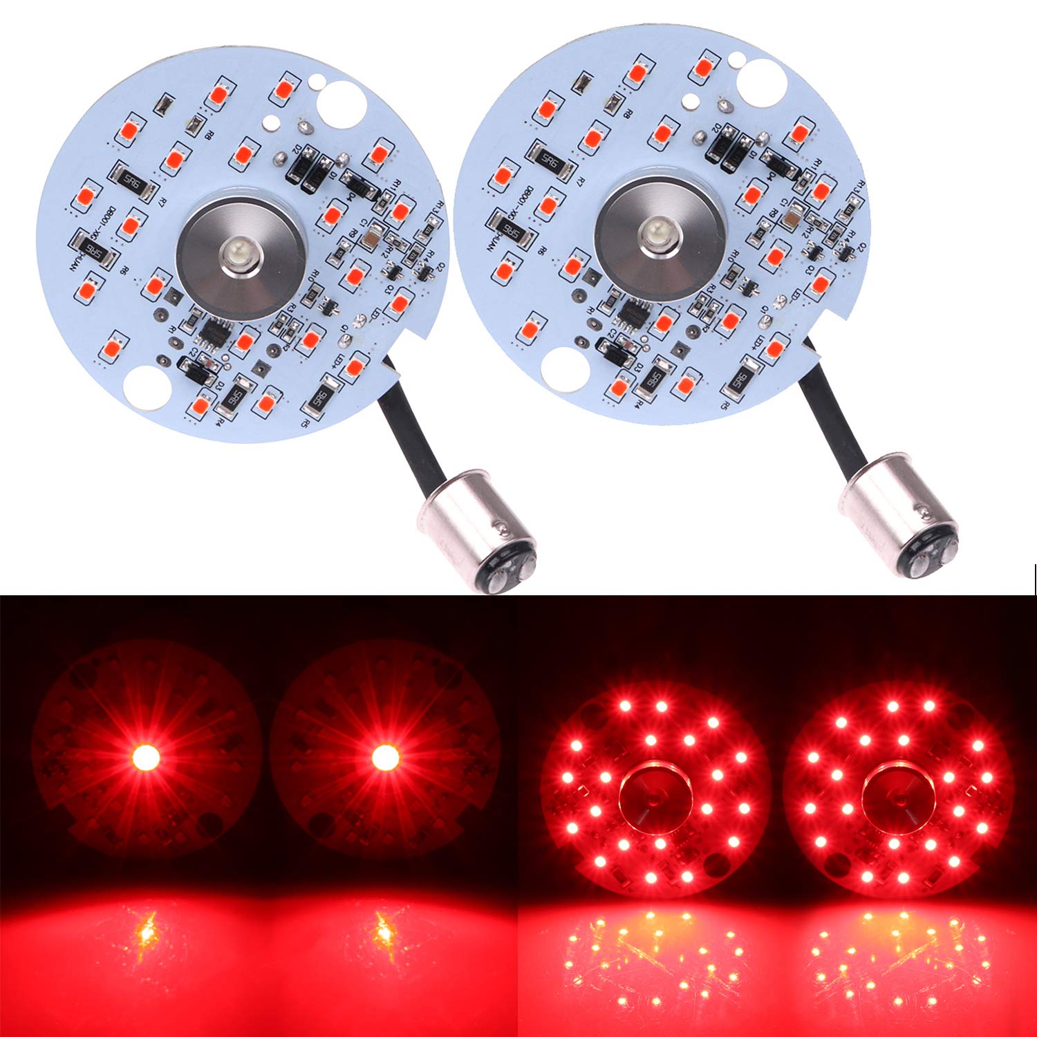 1157 Red LED Turn Signal Bulbs - 3