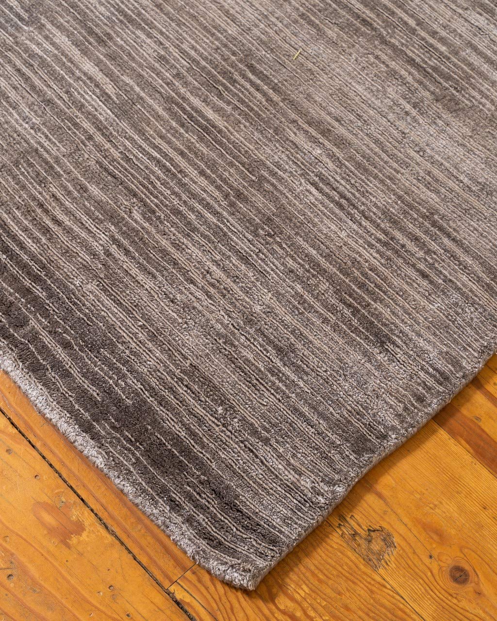 Eco-Friendly Hand Loomed Natural Fiber Area Rug - Rectangle Manning Contemporary Design, Handmade Durable Accent Rug in Grey, 6' x 9' - Perfect for Living Room, Bedroom, or Office Decor