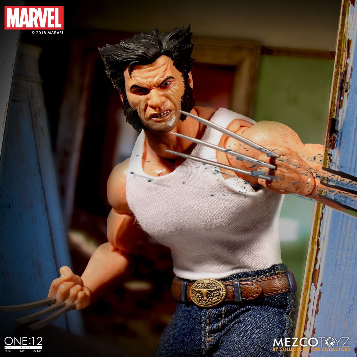 Mezco Toyz One:12 Collective Marvel Comics Logan Wolverine 1/12 Scale 6