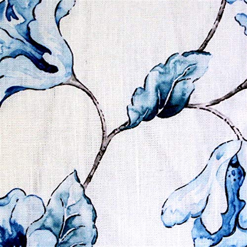 Blue Lily Linen Throw Pillow 20x20 - Soft Decorative Cushion for Sofa, Bed & Home Décor