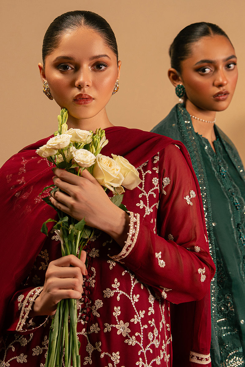 CORDOVAN DREAM 2 PC (SHIRT & DUPATTA) - Elegant Women's Ethnic Outfit Set for Weddings, Parties & Special Occasions