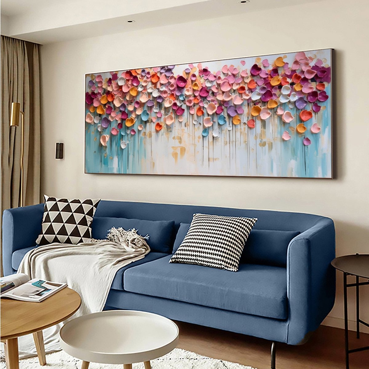 Field of Poppies Wall Art - Vibrant Floral Canvas Painting for Home Decor | Perfect for Living Room, Bedroom & Office