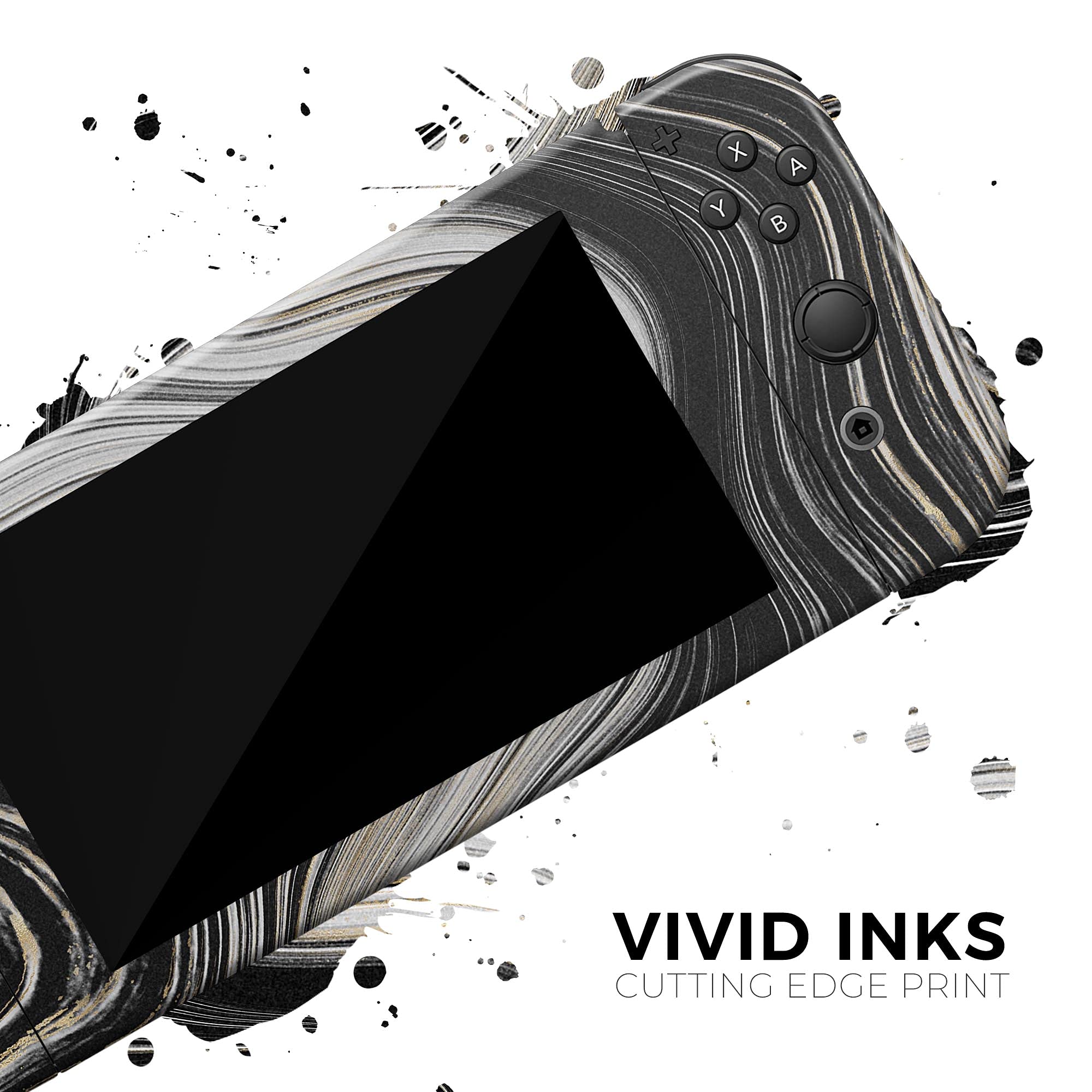 Nintendo Switch Lite Skin Decal - Scratch-Resistant Removable Vinyl Wrap Cover with Vivid Agate Vein Design | Protective Gaming Accessory for Travel & Everyday Use