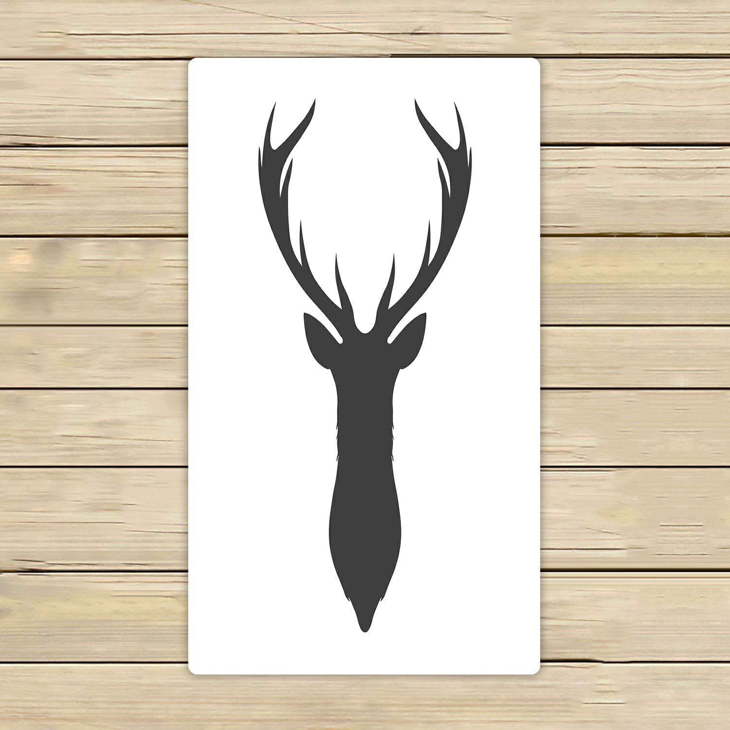 ECZJNT Dark Grey Deer Head & Antlers Beach Towel - 16x28 Inch Quick Dry Bath Towel for Shower, Pool, Gym, Travel - Home & Outdoor Use