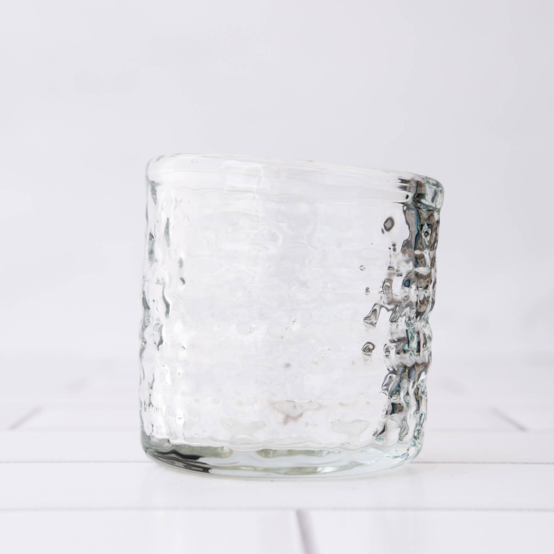 2222 Strata Votive Crystal Candle Holder - Elegant Glass Tea Light Holder for Wedding, Party, Spa & Home Decor