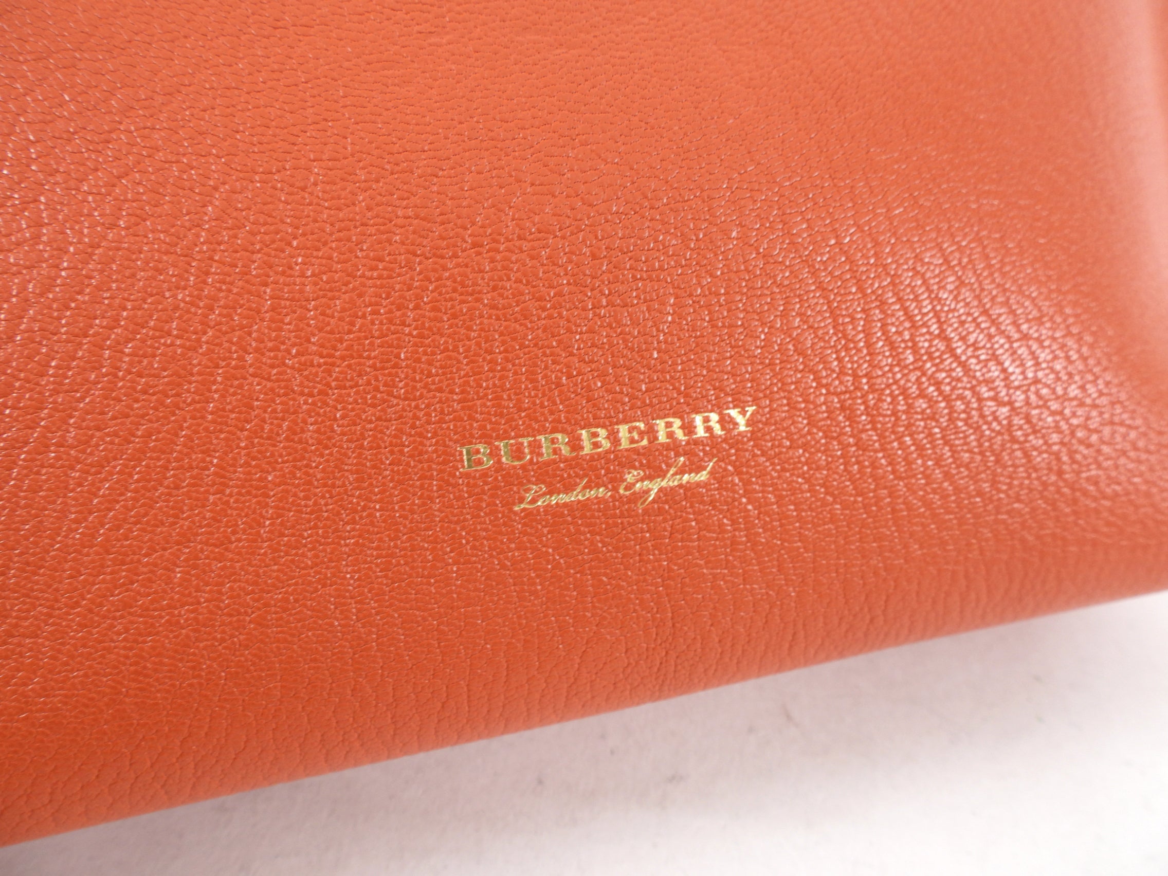 Burberry Clementine Orange Pendleton Clutch Bag - Luxury Designer Crossbody Handbag for Women | Perfect for Parties, Weddings & Evening Events