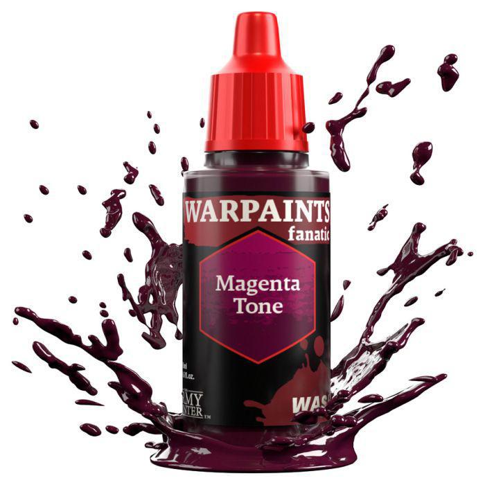Army Painter Warpaints Fanatic Wash Magenta Tone - Miniature & Model Painting Wash for Wargaming, Tabletop, and Hobby Projects