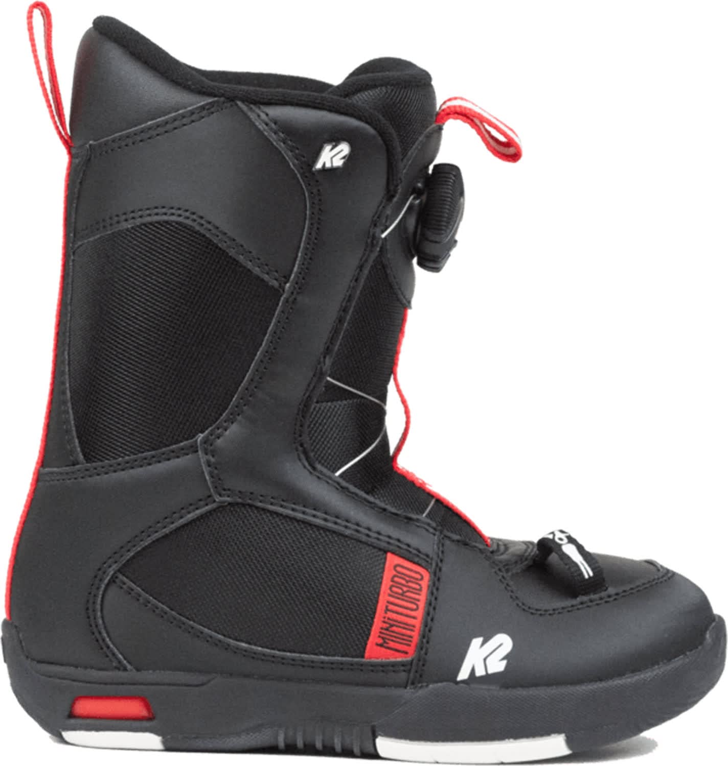 K2 Mini Turbo Kids Snowboard Boots - Black Size 11 | Waterproof Winter Snow Boots for Boys & Girls | Perfect for Ski Resorts & Snowboarding Lessons