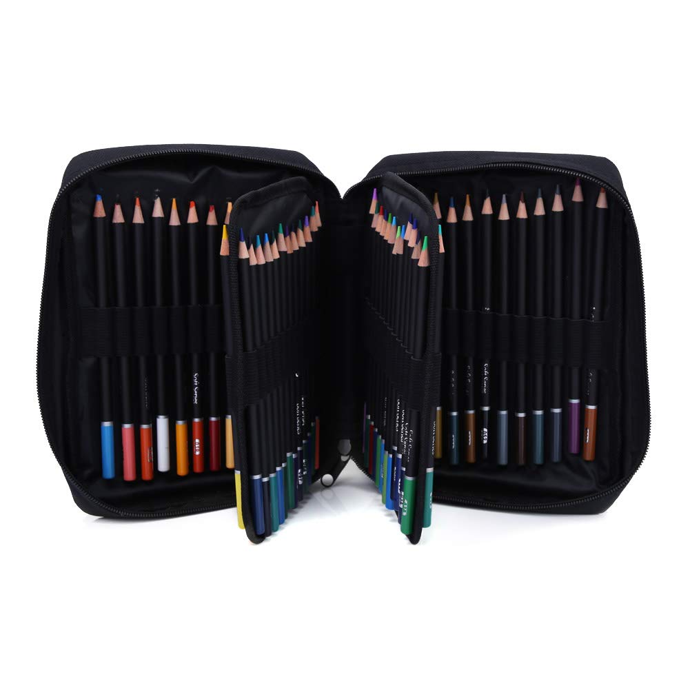 72 Colors Professional Drawing Pencils Set - Sketching Art Supplies with Nylon Carrying Case for Artists, Students & Beginners | Perfect for Sketching, Coloring, Doodling & Art Projects