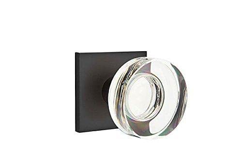 Modern Square Rosette & Crystal Knob Set - Oil Rubbed Bronze Cabinet Hardware for Kitchen & Bathroom (Full Dummy Set) - Perfect for Drawers, Cabinets & Furniture Upgrade