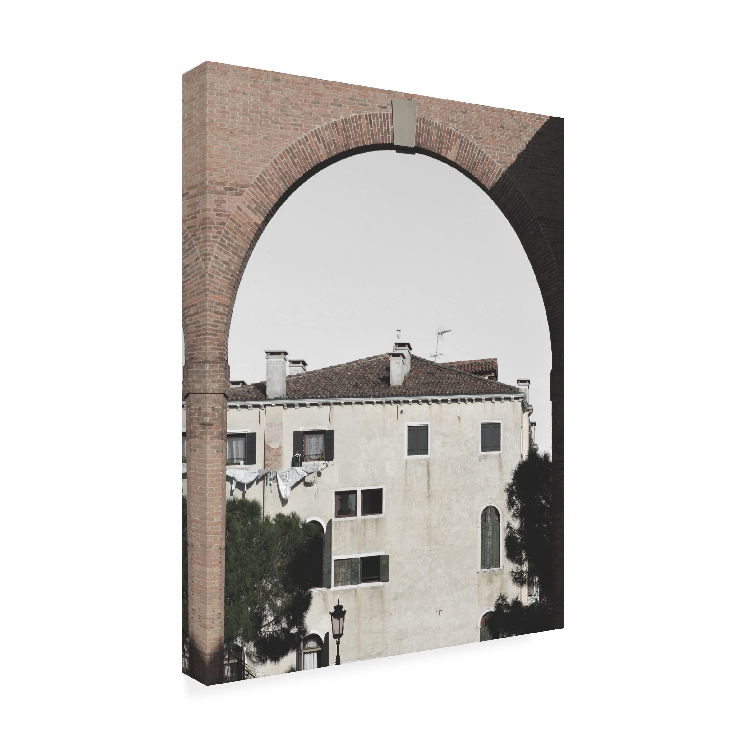 Sharon Chandler Venetian Facade Photos III Canvas Art Print 18x24 - Premium Wall Decor for Living Room, Bedroom & Office | Trademark Fine Art Collection