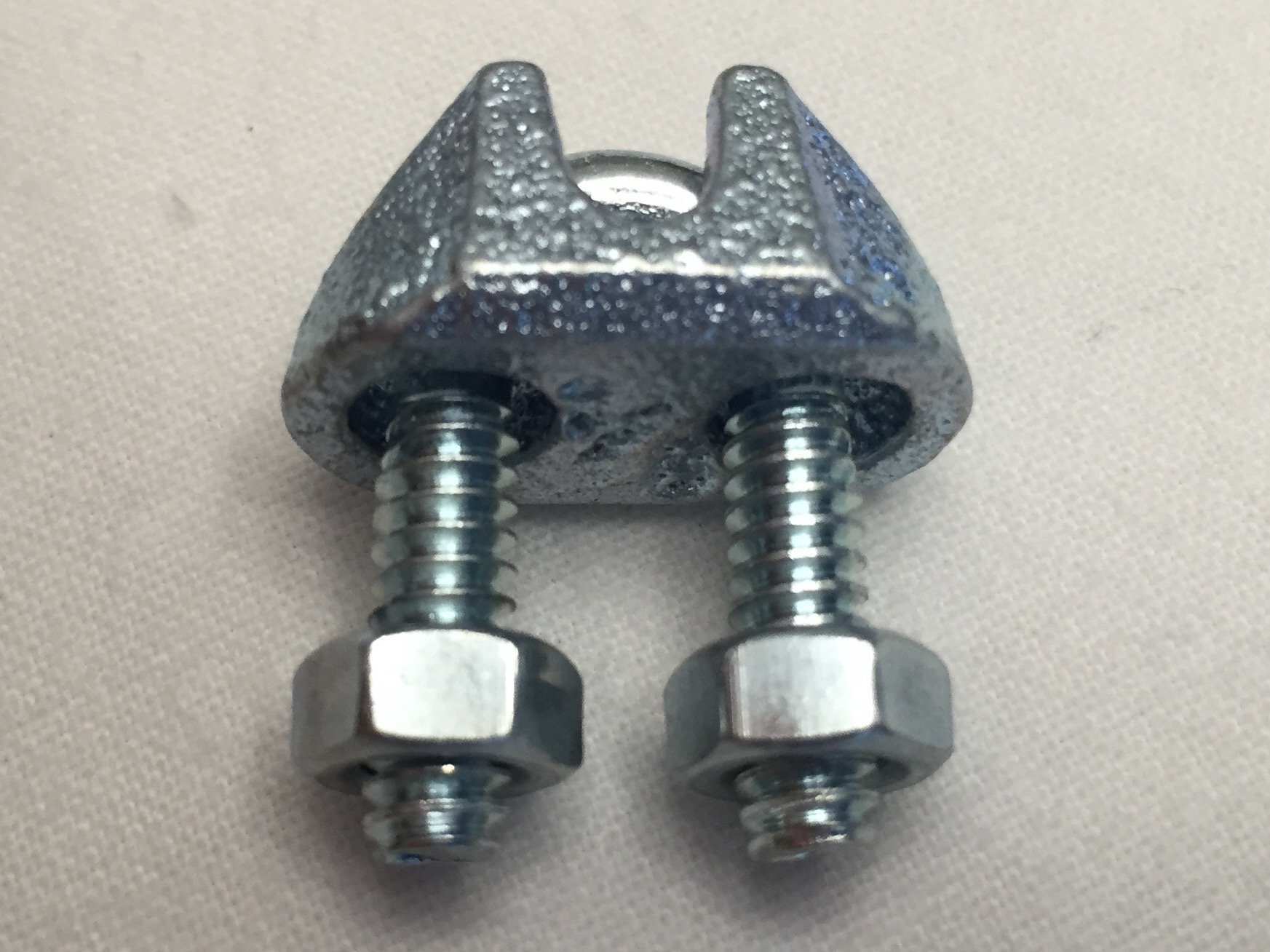 1/8 Inch Zinc Plated Wire Rope Clamp 36 Pack - Heavy Duty Cable Clips for Outdoor Use, Marine, Fencing, and DIY Projects - Yardware & Construction Supplies
