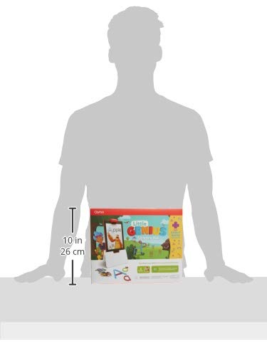 Osmo Little Genius Starter Kit for Fire Tablet - 6 Educational STEM Games for Kids Ages 3-5 (Counting, Shapes, Phonics) - Includes Tablet Base - Perfect for Early Math Learning & Valentine's Day Gifts - Great for Homeschooling & Interactive Playtime