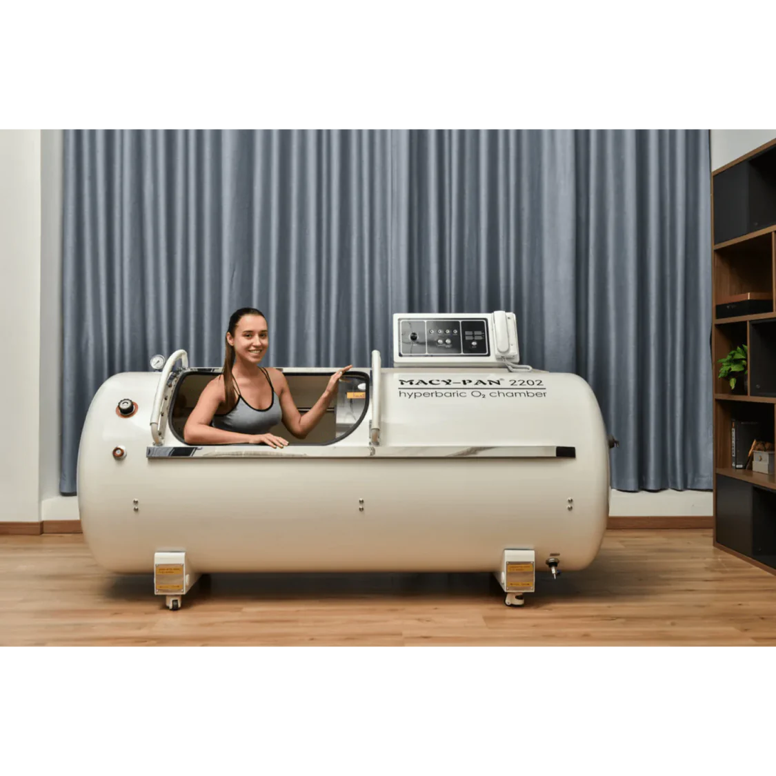 Hyperbaric Oxygen Chamber 2.0 ATA Hard Shell - Portable HBOT Therapy for Recovery, Wound Healing & Athletic Performance - Home & Clinical Use