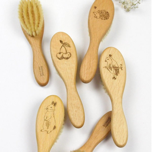 Barnabe Loves Coffee Hair Brush Rabbit - Gentle Detangling Brush for Kids & Adults - Perfect for Home, Travel, and Salon Use
