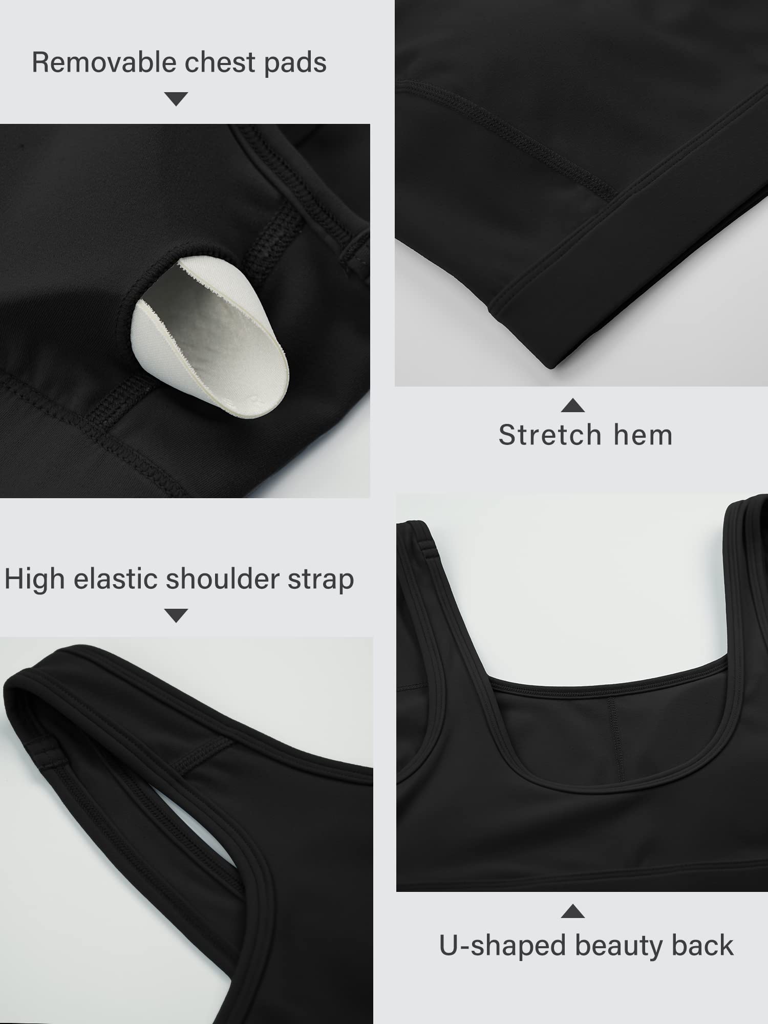 Stelle Women's Strappy Sports Bra - Full Coverage Criss Cross Back Yoga Bra with Padded Support for Workout, Running & Gym - Comfortable Activewear for High-Impact Exercise