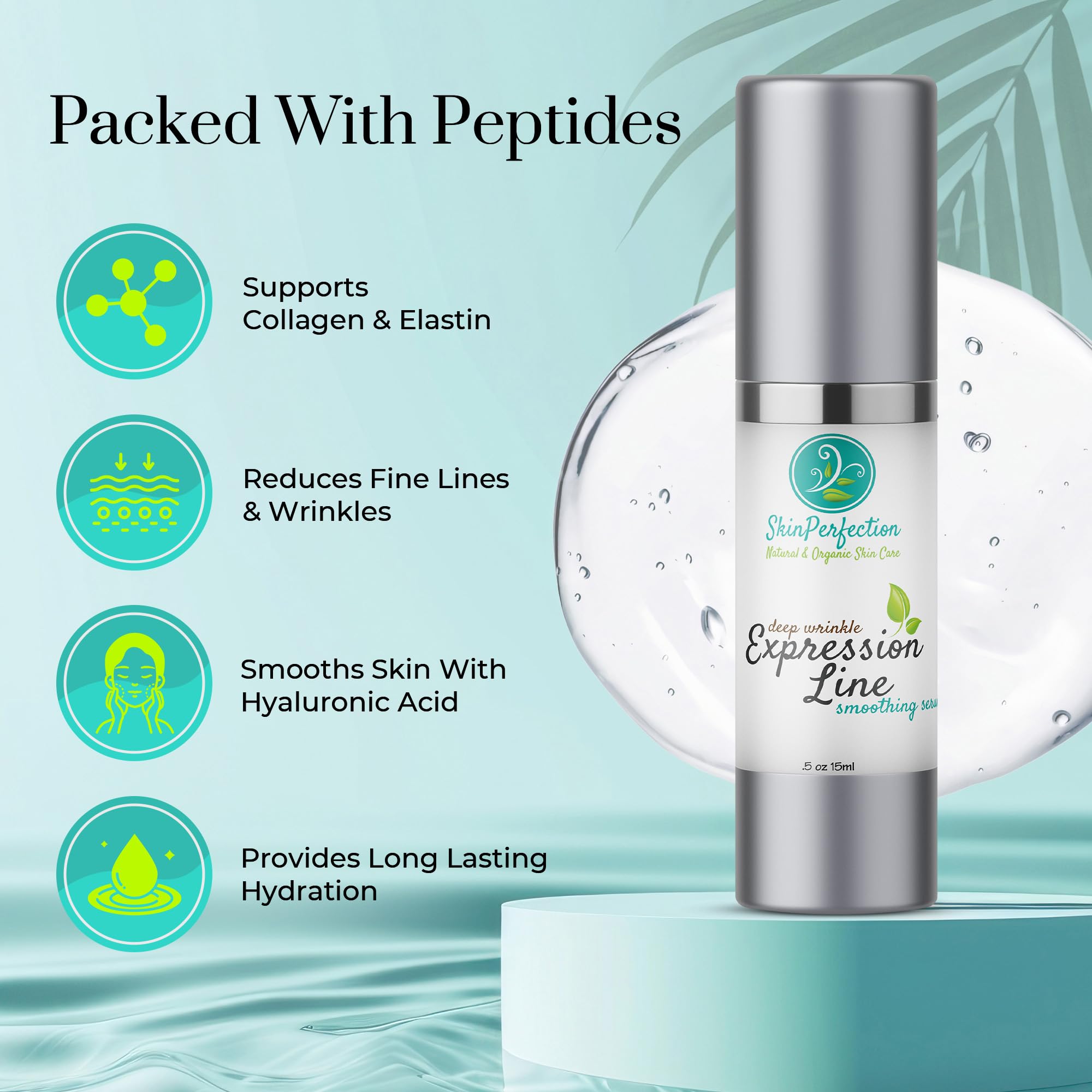 Best Anti-Aging Serum for Deep Wrinkle Reduction - Matrixyl 3000, Argireline & Hyaluronic Acid Formula - Targets Crow's Feet & Forehead Lines - Perfect for Nighttime Skincare Routine & Daily Anti-Aging Care
