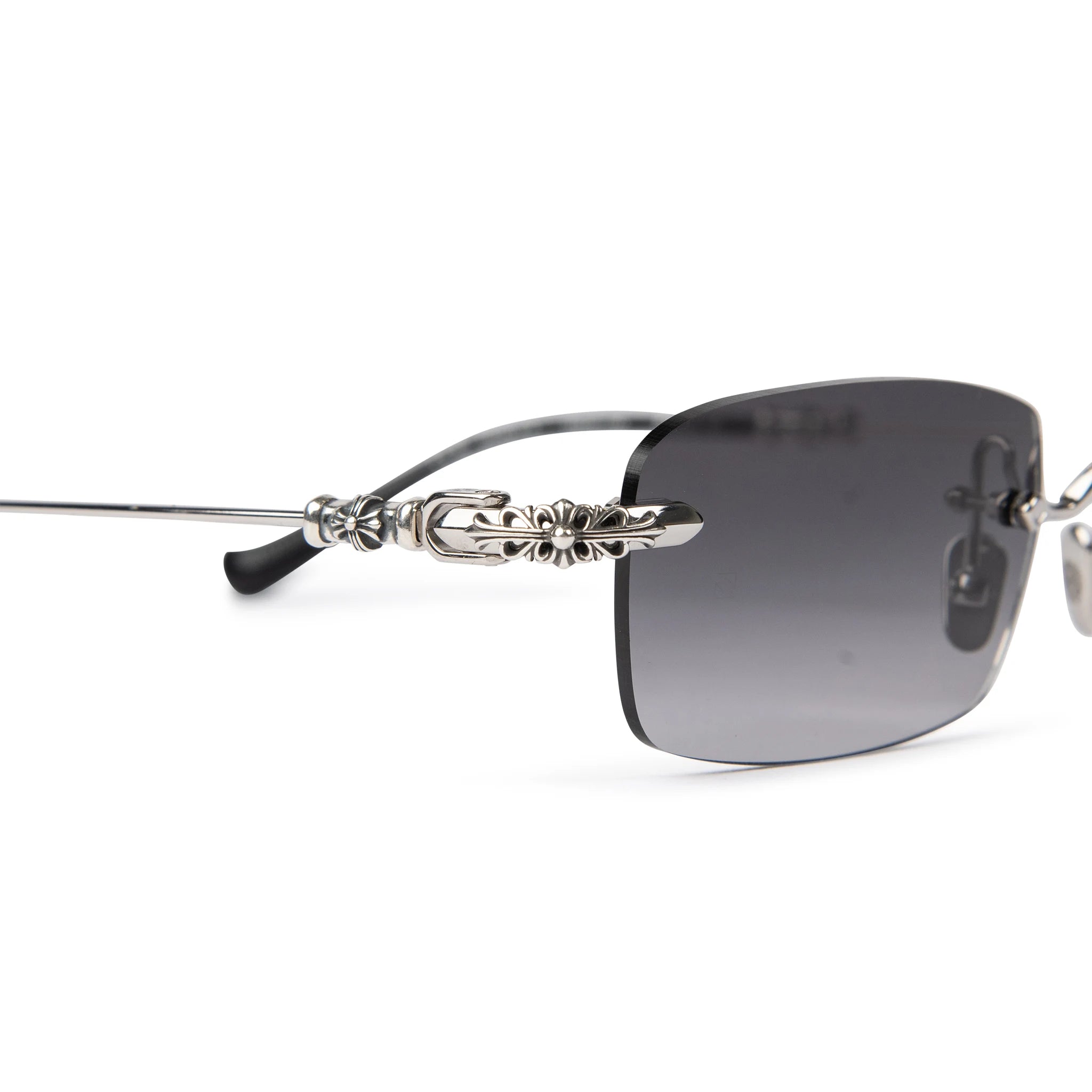 Chrome Hearts Pills III Silver Black Sunglasses - Luxury Designer Shades for Men & Women - UV Protection - Perfect for Outdoor Activities, Travel & Fashion Statements