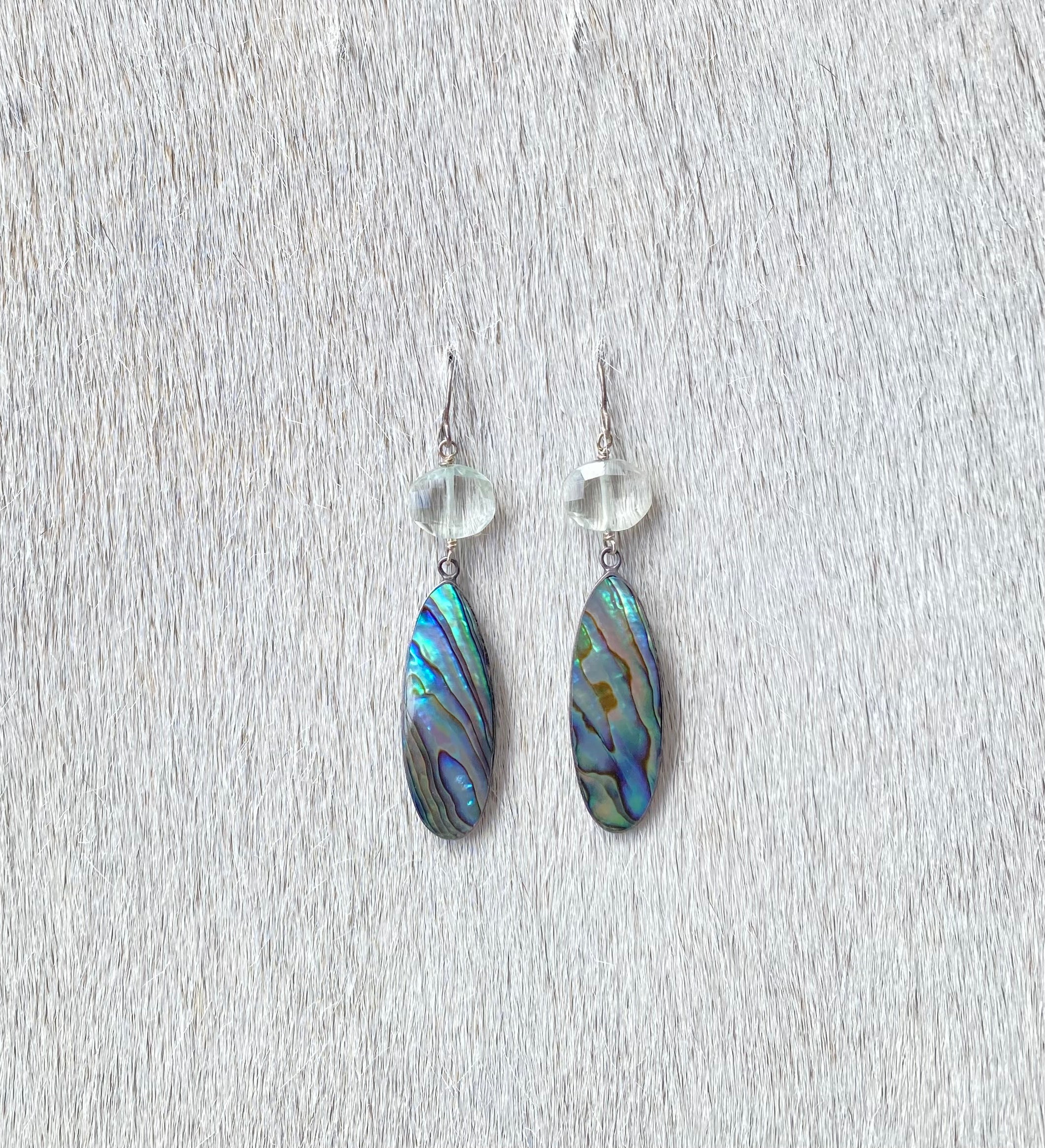 Exquisite Abalone Shell Dangle Earrings for Women - Handmade Small Boho Chic Jewelry - Perfect for Beach Parties, Weddings & Everyday Wear