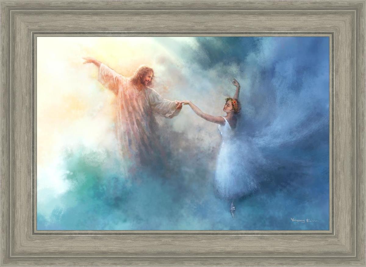 A Pas De Deux By Yongsung Kim - Ballet Dance Art Print - Elegant Wall Decor for Home, Office & Dance Studios