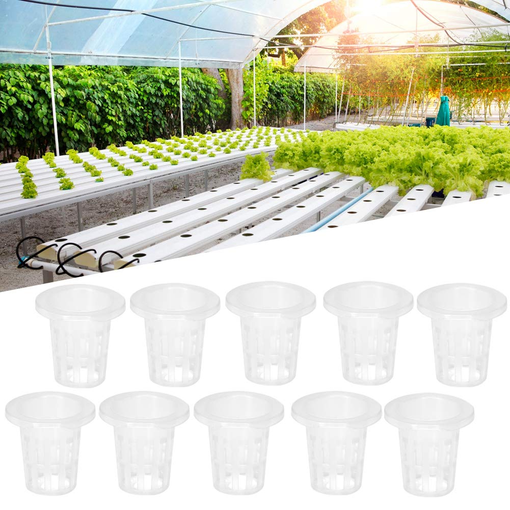PP Material Breathable Hydroponic Basket - Plastic Planting Cup for Balcony, Garden & Indoor Hydroponics | Ideal for Herbs, Vegetables & Flower Growing