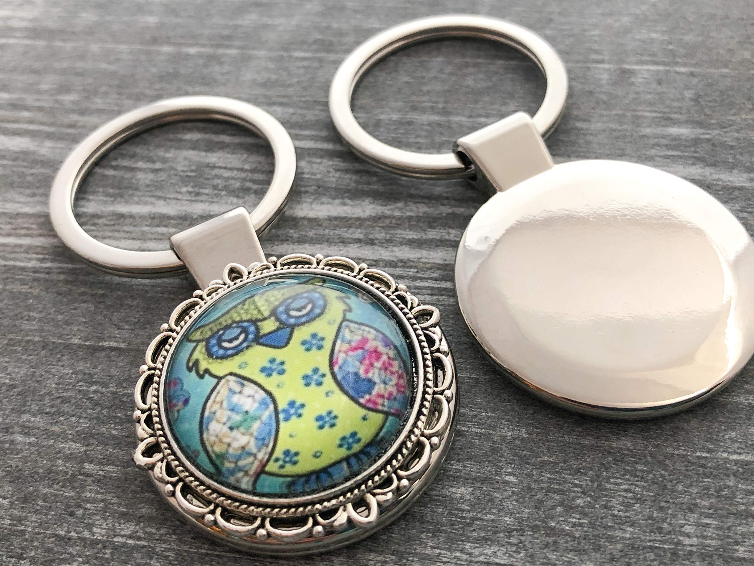 Bohemian Owl Keychain Key Holder - Handmade Leather Keyring for Women & Men - Perfect for Gifts, Home Decor, and Everyday Use