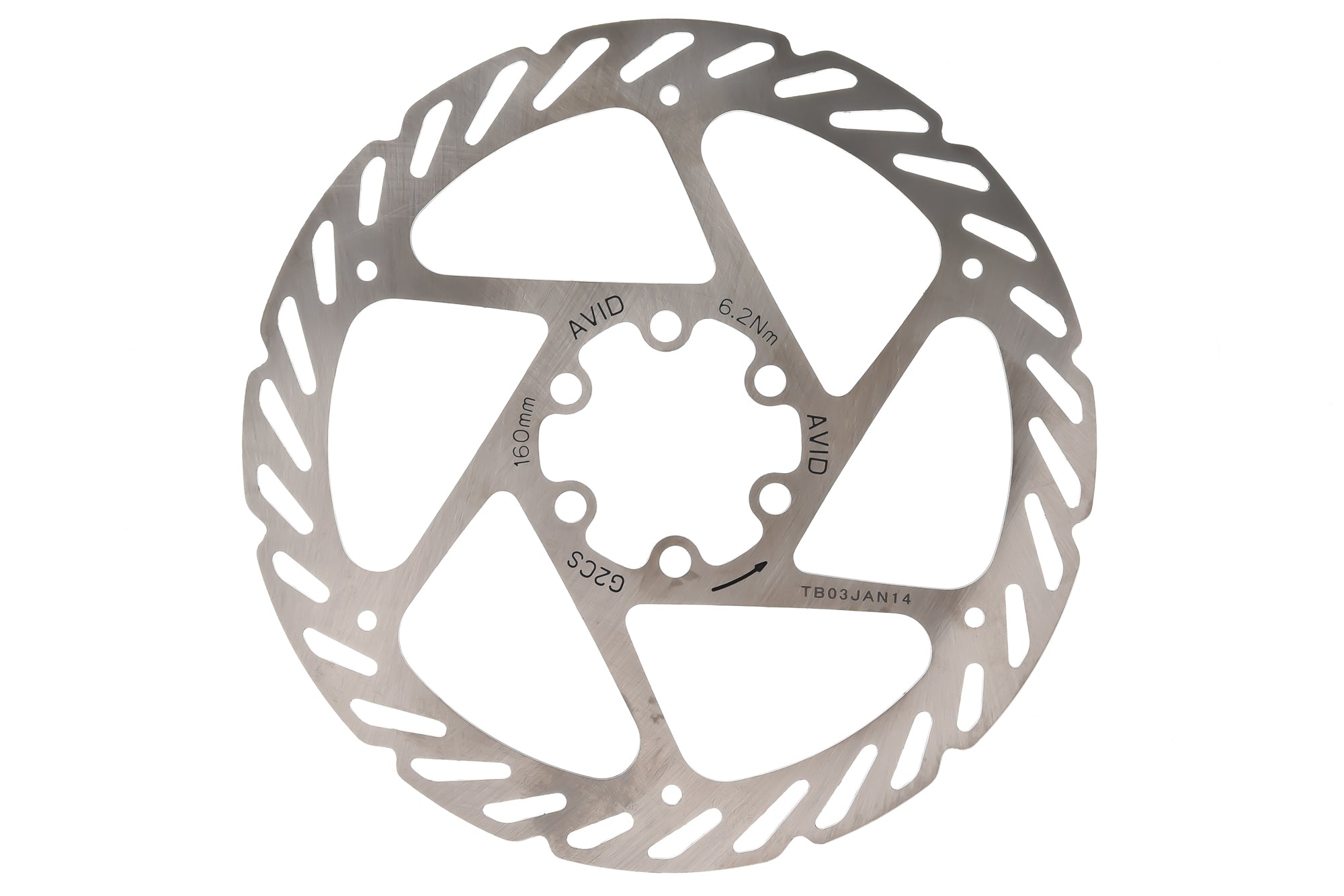 Avid G2 Clean Sweep Disc Brake Rotor 160mm 6-Bolt MTB Bike Rotor - High-Performance Braking for Mountain Biking & Trail Riding
