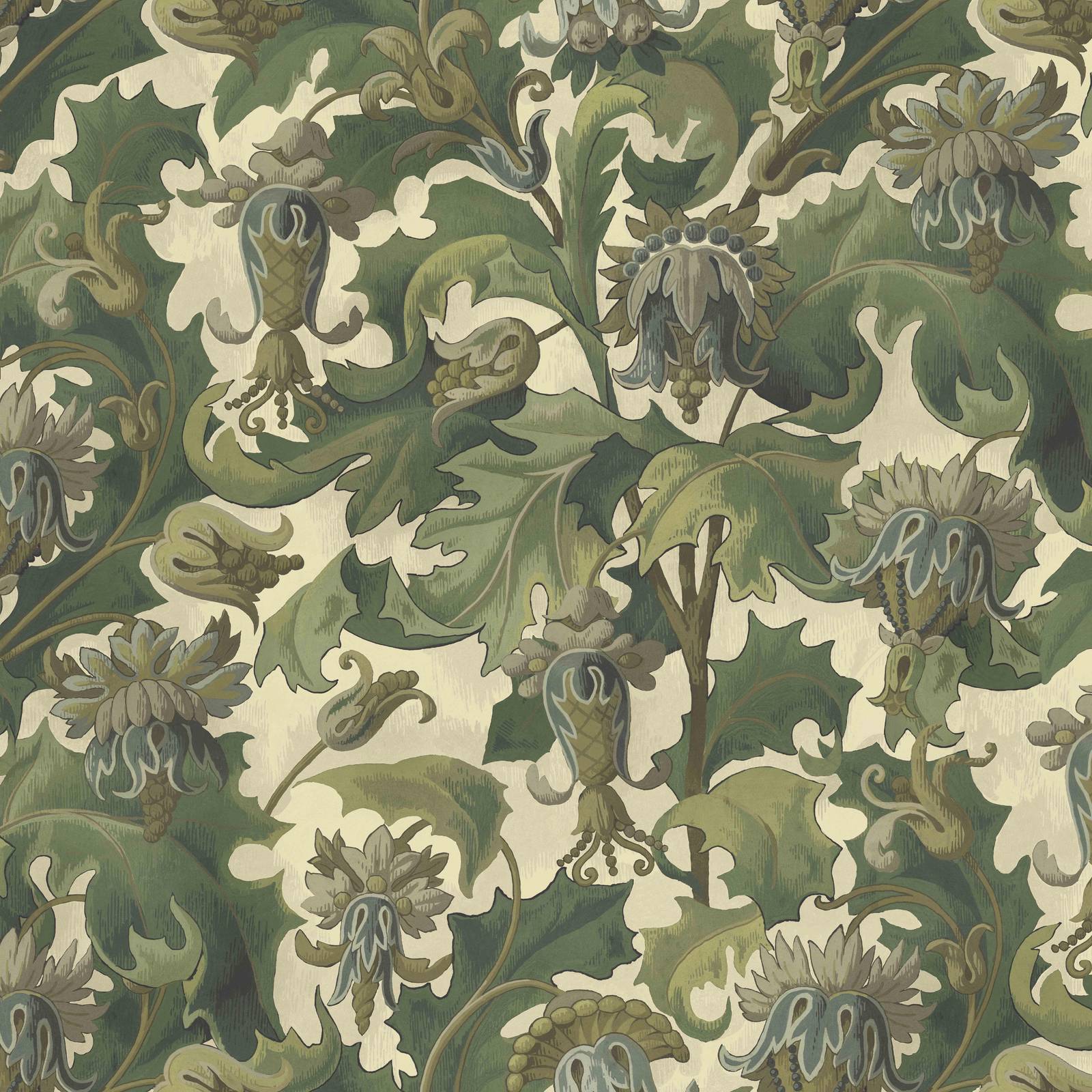 VESPERTINE Ecru Wallpaper Sample - Premium Textured Wall Covering for Living Room, Bedroom & Home Decor