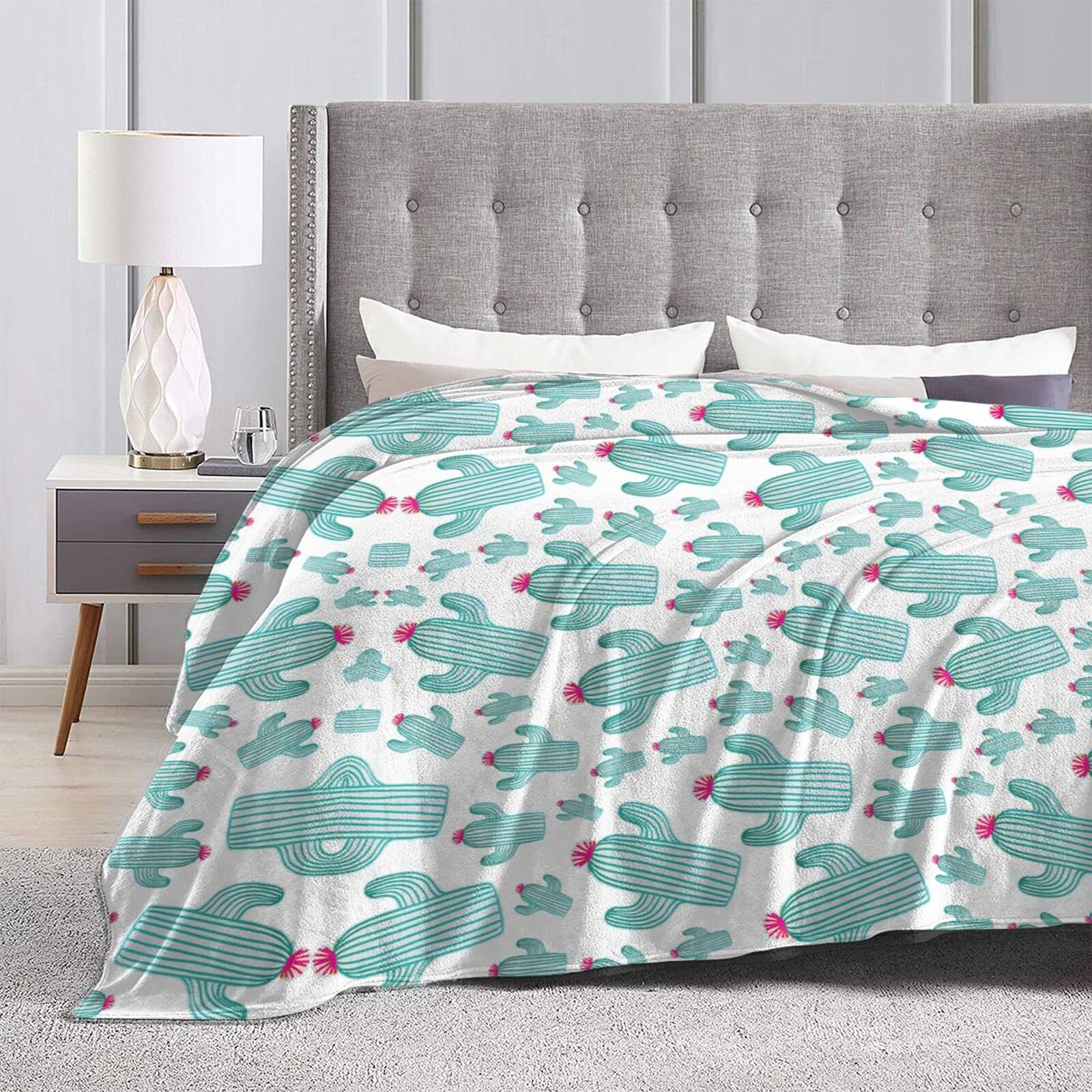 Soft Flannel Strawberry Throw Blanket - 80
