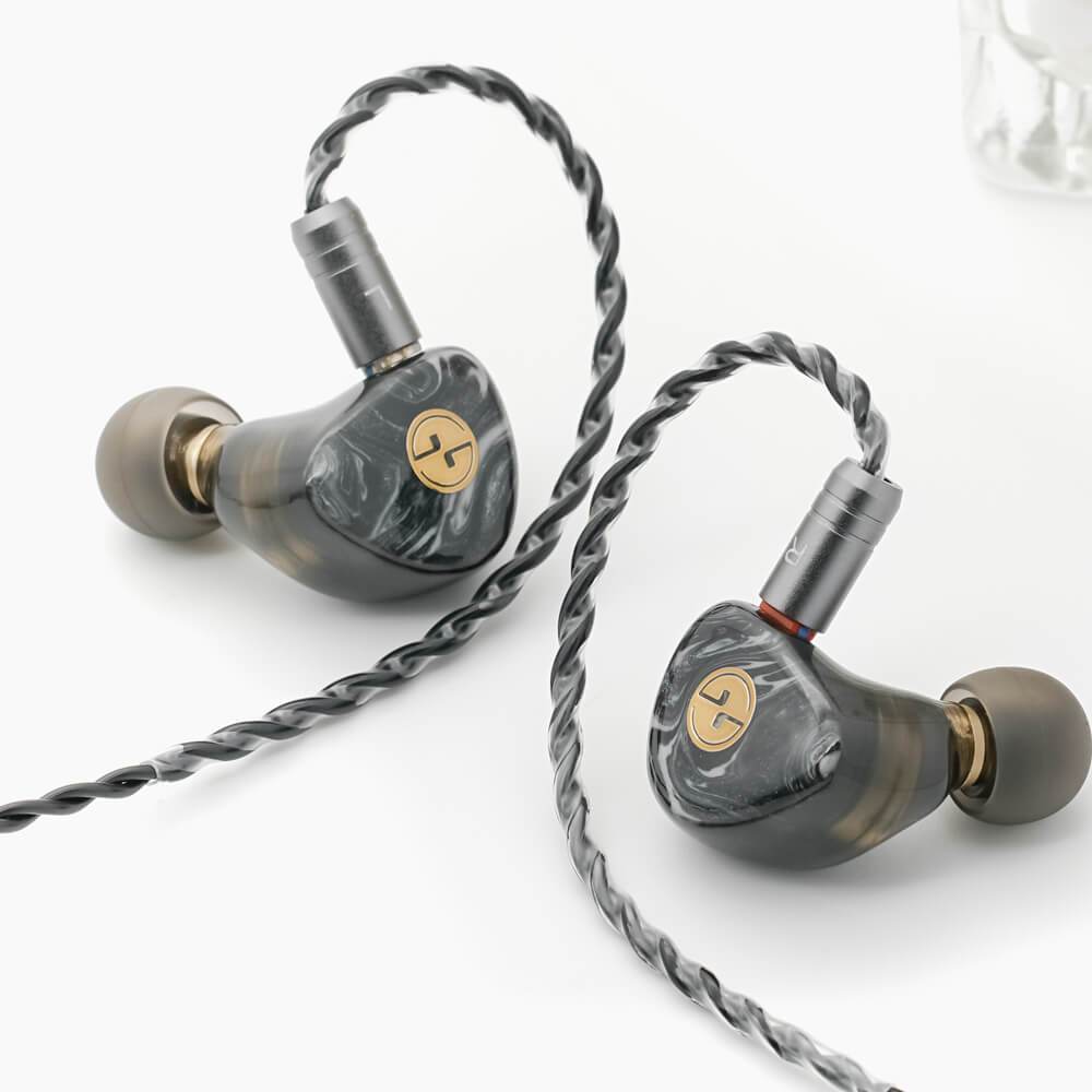 TinHiFi T3 Plus HiFi In-Ear Monitors - High Resolution Audio Earphones with Detachable Cable for Audiophiles & Music Lovers - Perfect for Studio Recording, Gaming & Travel