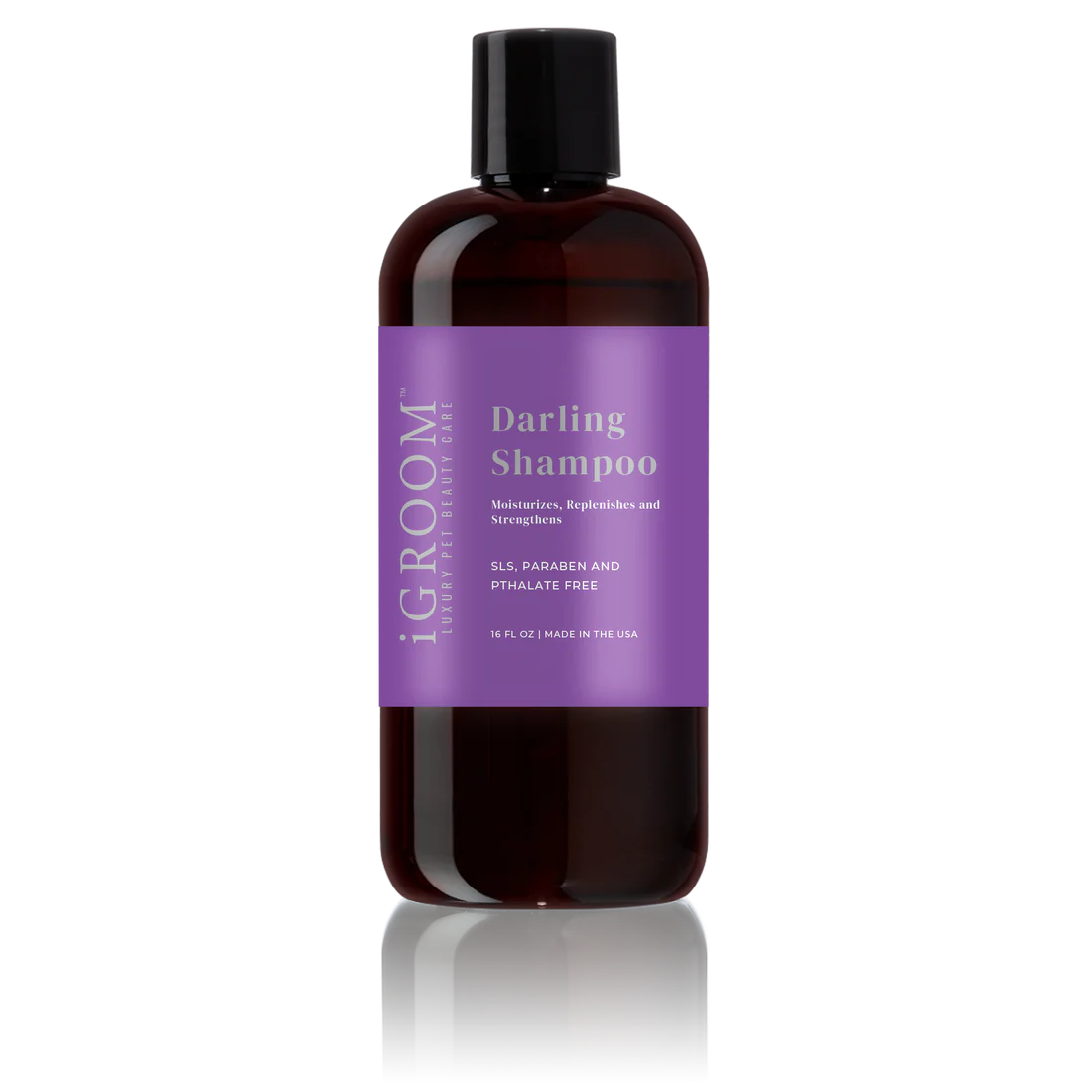 iGROOM Darling Shampoo for Dogs - Gentle Cleansing & Moisturizing Formula (8oz & 16oz) - Perfect for Bath Time & Daily Grooming Routine