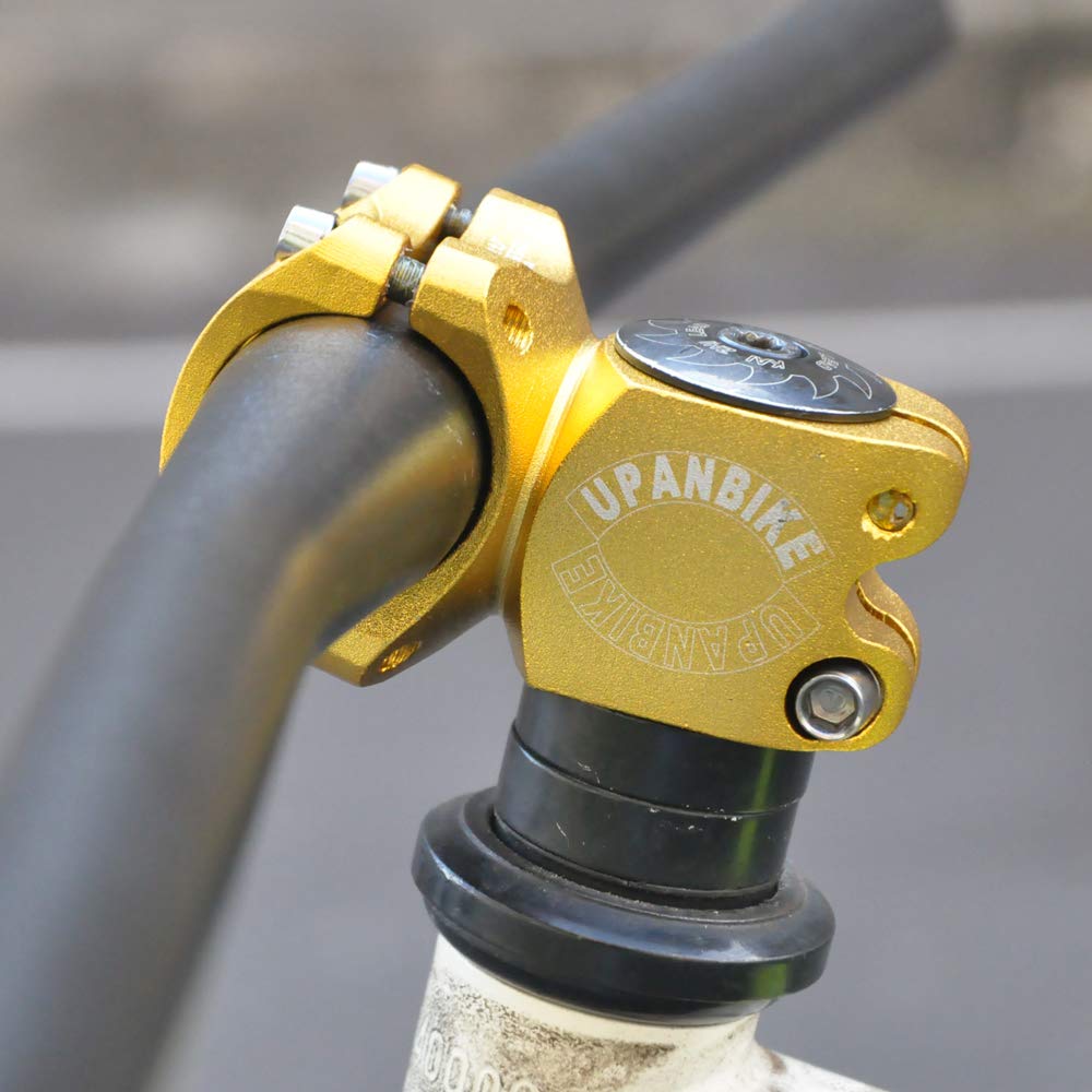 UPANBIKE 25.4mm/28.6mm Aluminum Alloy Bike Stem - Lightweight Short Stem for Mountain Bike, Road Bicycle, MTB & BMX - Perfect for Commuting, Trail Riding and Urban Cycling