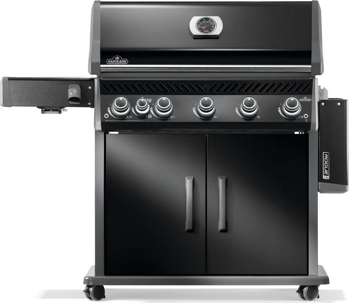 Napoleon Black Rogue PRO 625 SIB Outdoor Gas Grill - Premium Stainless Steel BBQ Grill for Backyard, Patio & Camping | Perfect for Grilling, Smoking & Outdoor Cooking Parties