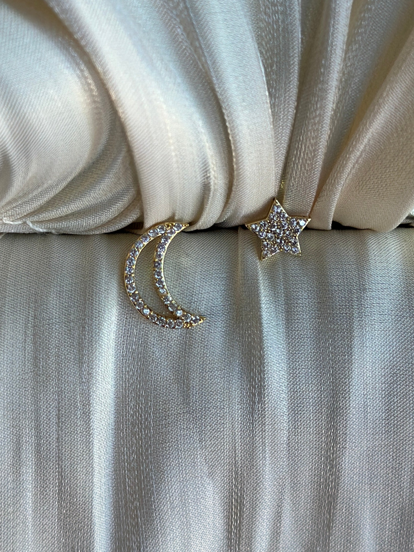 Celestial Charm Gold Earrings for Women - Elegant Dangle Hoop Earrings for Party, Wedding & Everyday Wear