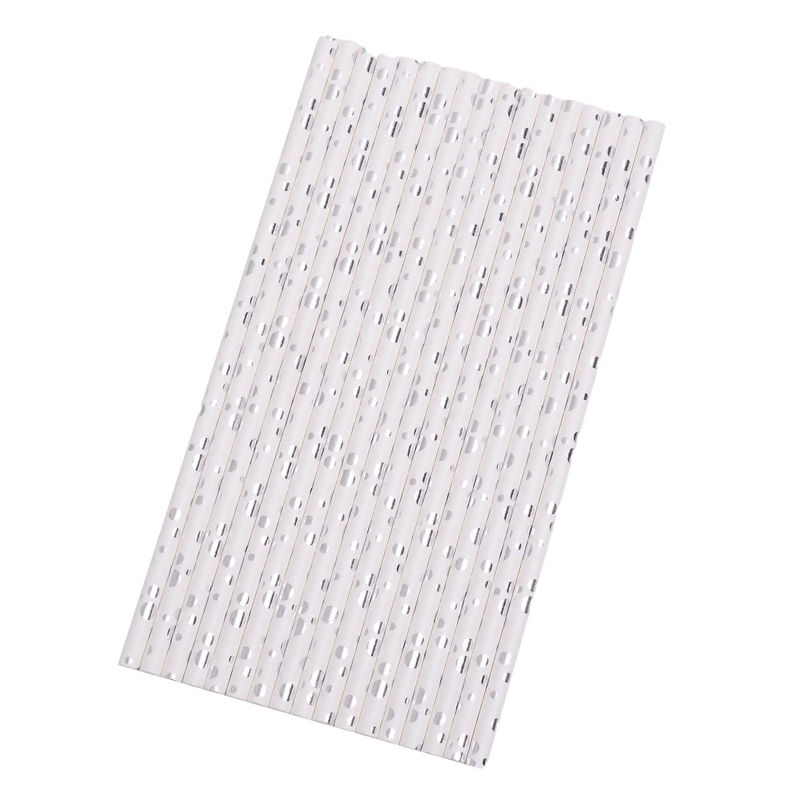 GIYBLACKO Premium Disposable Striped Paper Drinking Straws - 25pc Eco-Friendly Star & Heart Design Straws with Glass Holder - Perfect for Parties, Weddings, Baby Showers & Home Use