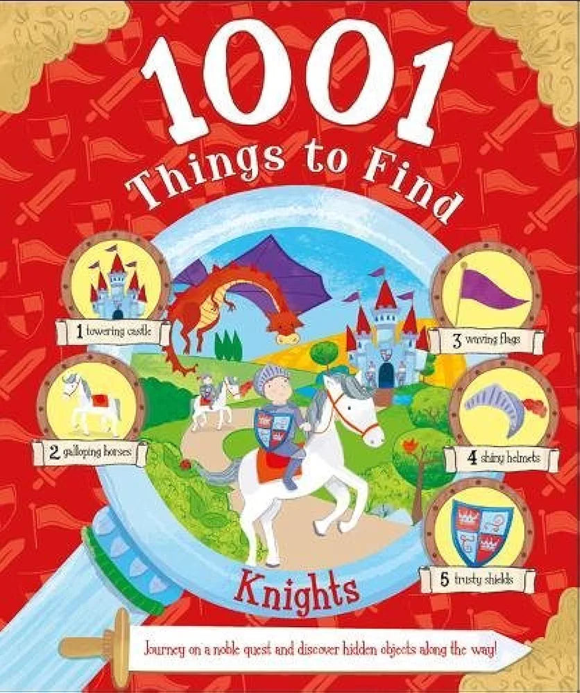 1001 Things to Find - Medieval Knights Search and Find Book for Kids | Fun Educational Activity Book for Children | Perfect for Road Trips, Classrooms & Family Game Nights