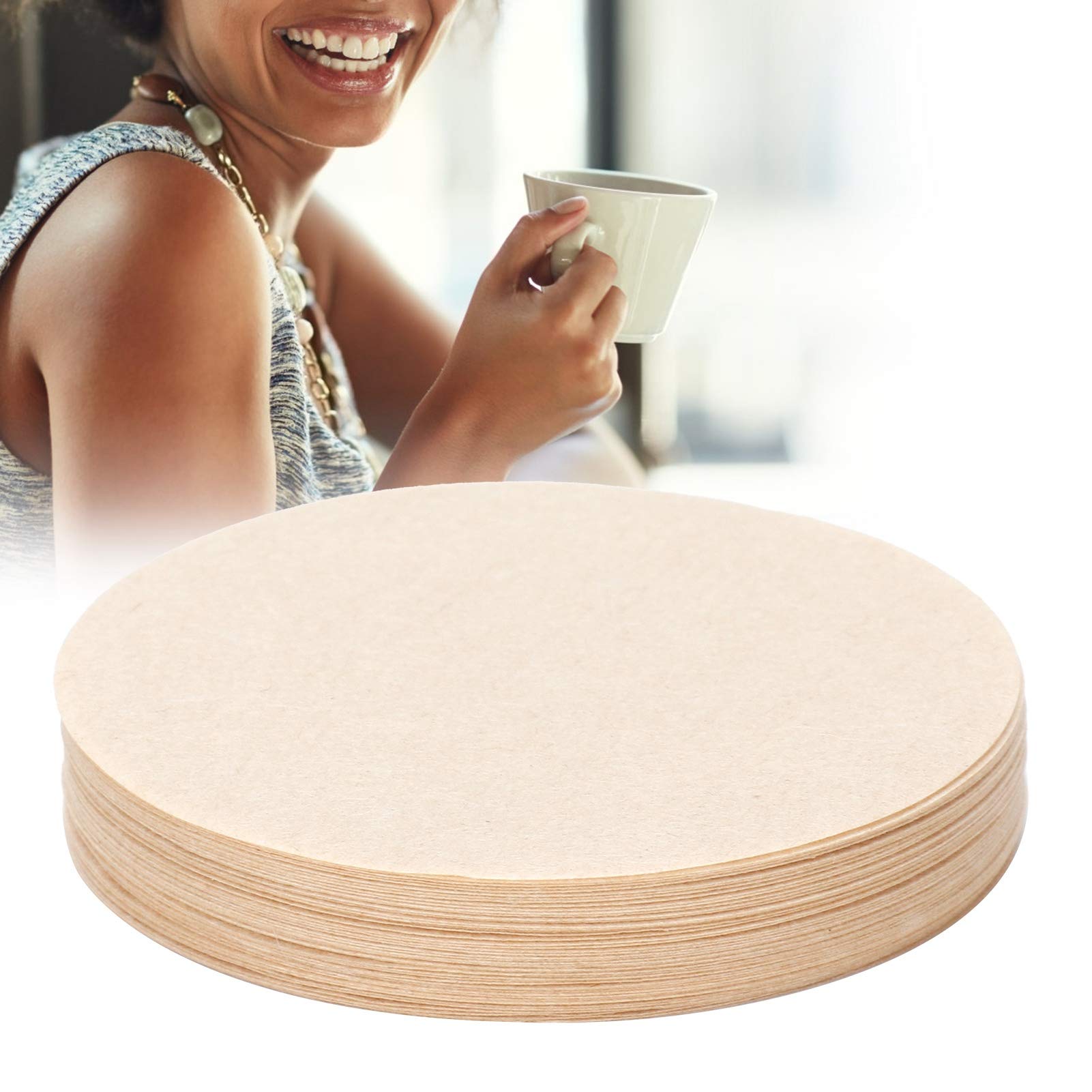 Eco-Friendly 50Pcs Coffee Filter Paper - Reusable & Healthy Coffee Strainer for Office, Home & Camping - Perfect for Drip Coffee Makers, French Press & Pour Over Brewing