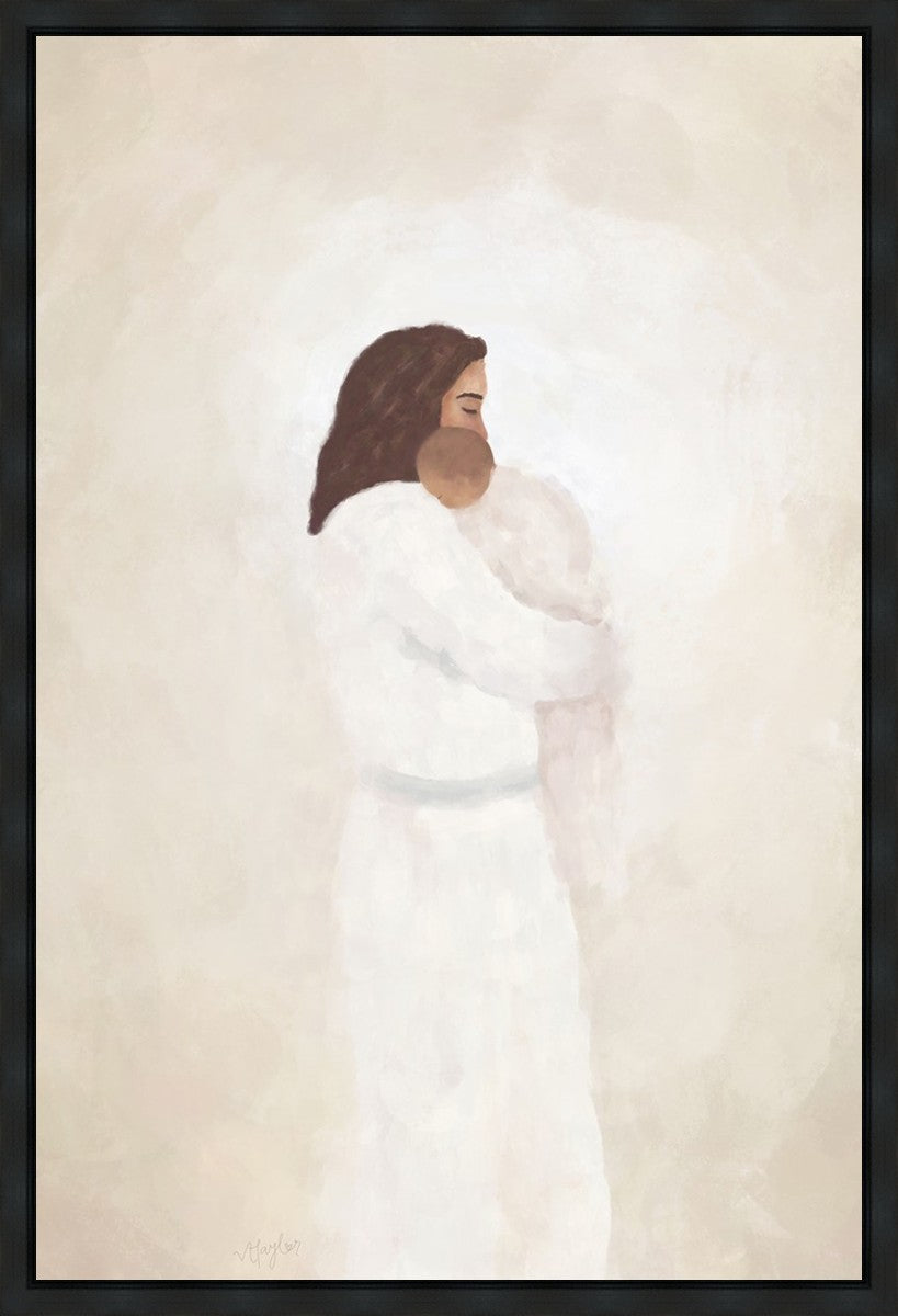 In His Arms Gallery Wrap Canvas Art - Handmade Wall Decor for Living Room, Bedroom & Office - Perfect for Home, Wedding & Gift Giving