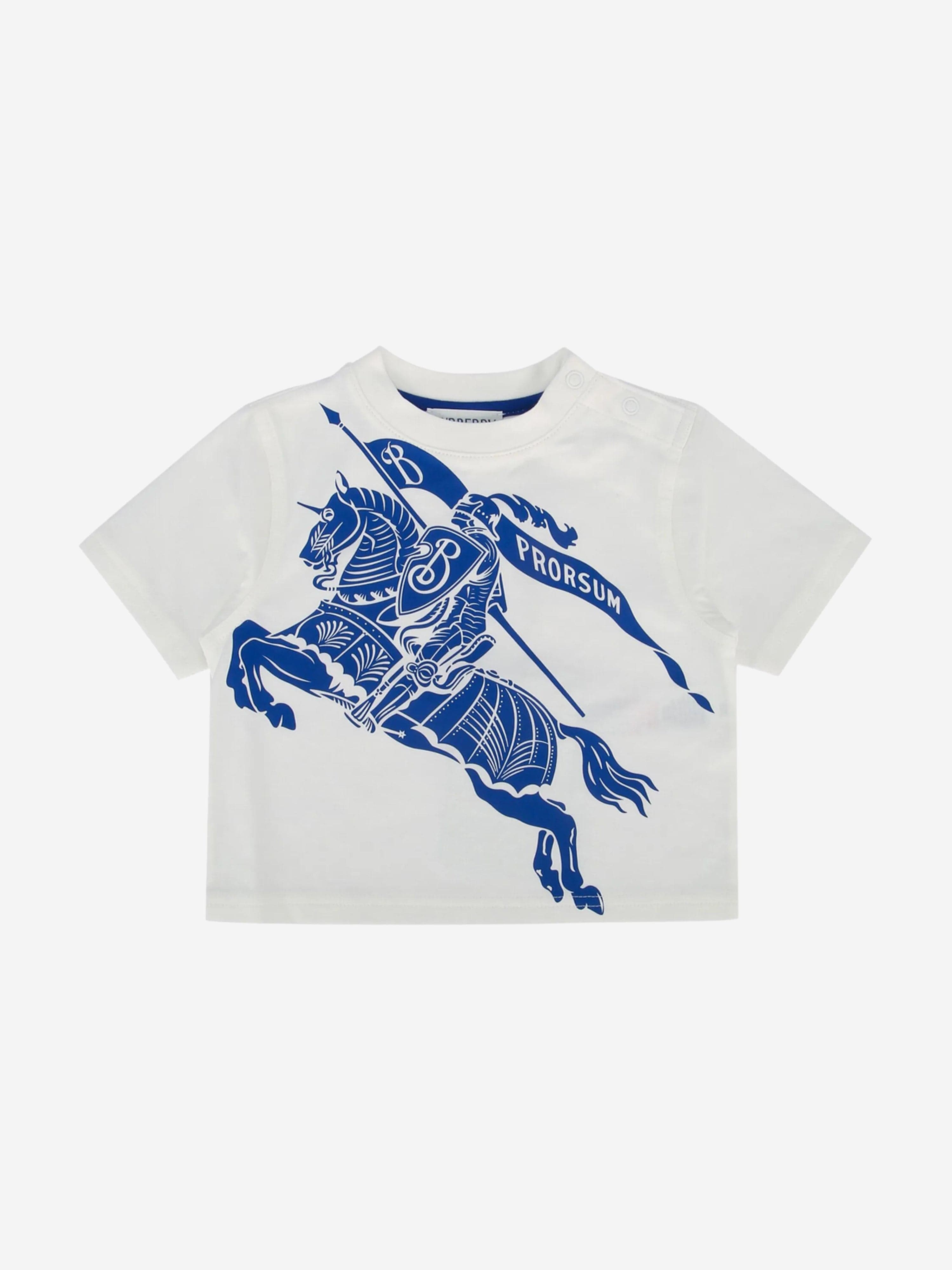 Baby Cedar Knight White T-Shirt - Soft Cotton Tee for Boys & Girls - Perfect for Playdates, Parties & Everyday Wear