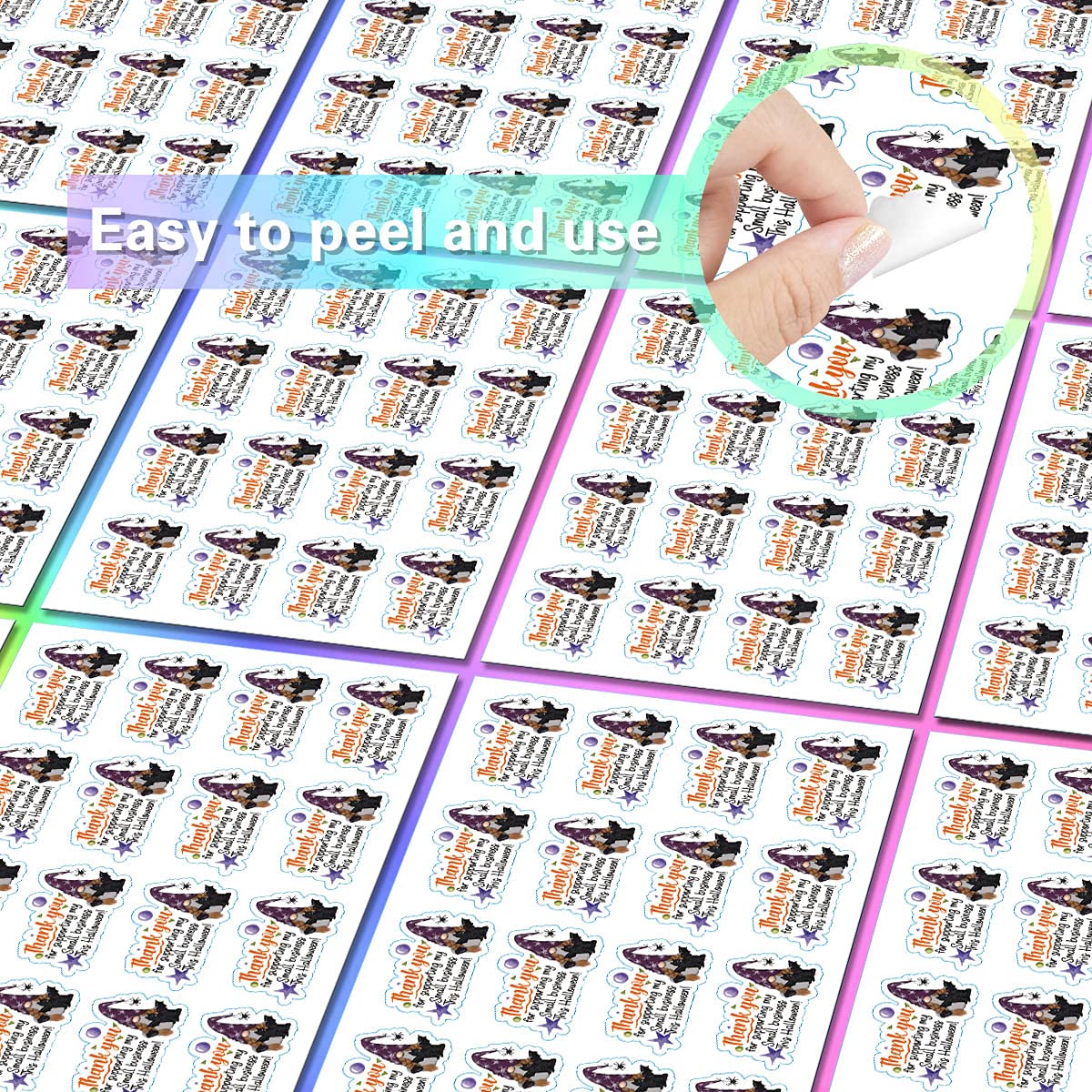 160 PCS Thank You Gnomes Stickers - Funny Small Business Envelope Seals for Packages, Handmade Goods & Bags - Halloween Theme Shop Stickers for Gifts, Mail & Crafts - Perfect for Etsy Sellers, Small Businesses & DIY Projects