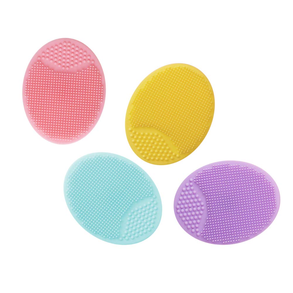 LAURAG Silicone Facial Brush 4PCS - Acne Cleansing Pad for Pore Care & Baby Shower