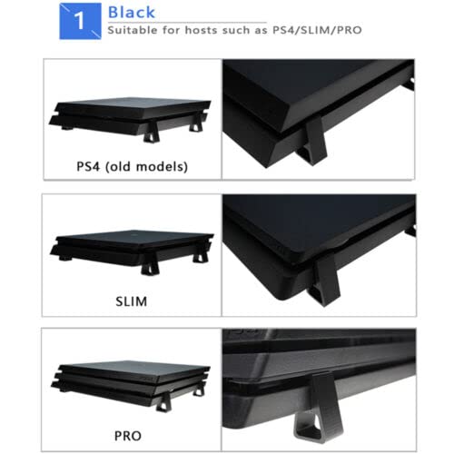 PS4 Console Stand Bracket - Horizontal Cooling Feet Holder for Playstation 4 Slim & Pro | Perfect for Gaming Setup & Entertainment Center Organization