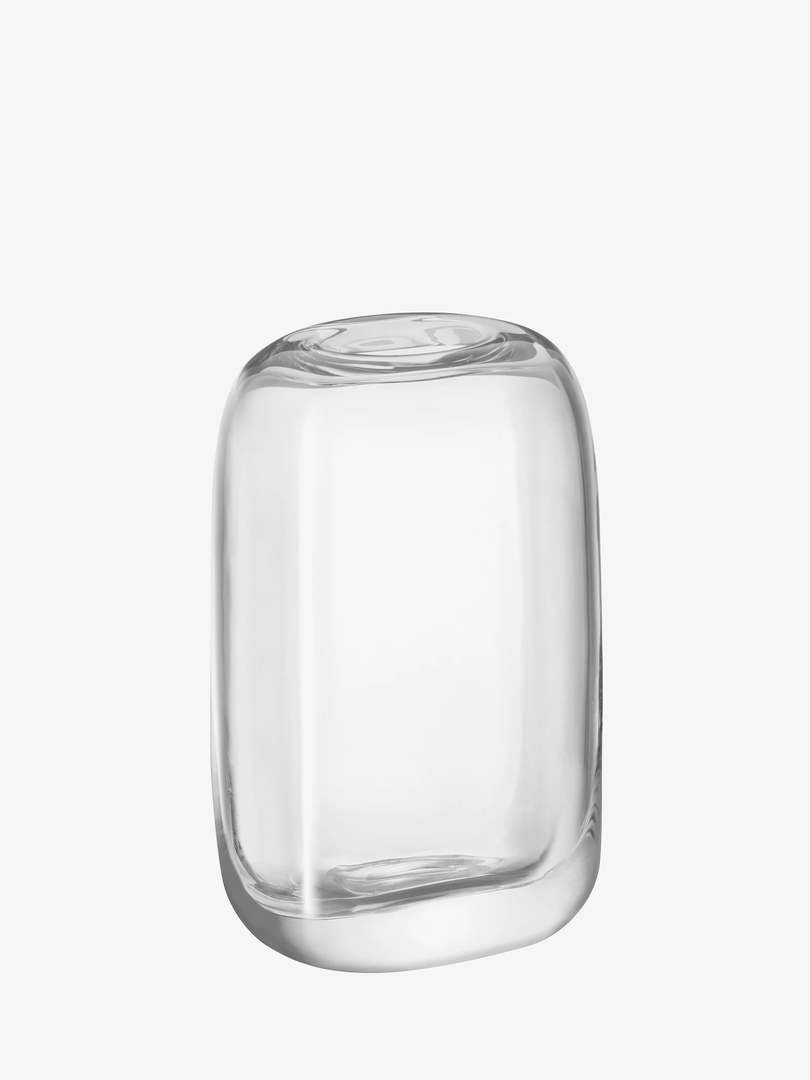 LSA International Handmade Glass Melt Vase - Modern Decorative Centerpiece for Home, Wedding, and Event Decor