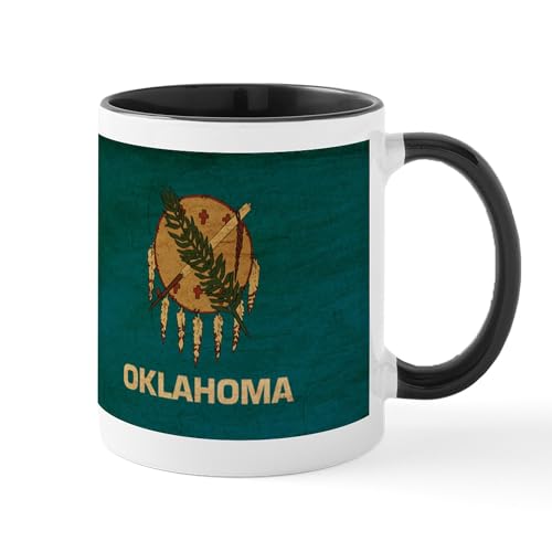 White/Black Inside - Oklahoma Flag Mug