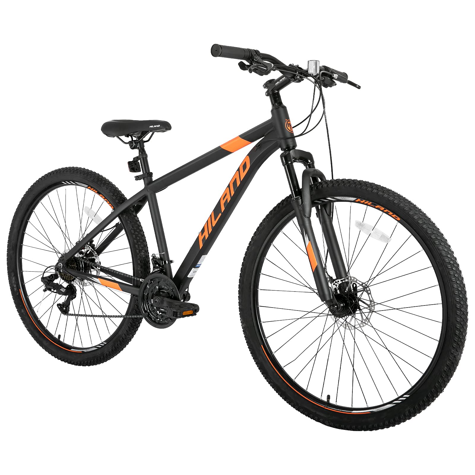Hiland 29 Inch 21-Speed Mountain Bike for Men - 17/19 Inch Lightweight Aluminum Frame with Suspension Fork - Perfect for Trail Riding, Commuting & Outdoor Adventures